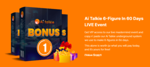 Bonuses Of Ai Talkie